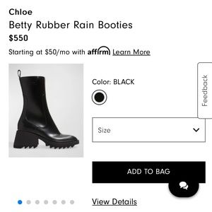 Chloe Hot Pink Betty Rubber Rain Boots